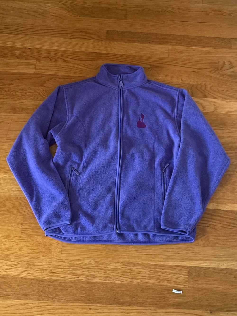 Block Island GOGO Purple Full-Zip Fleece Sweatshirt Jacket